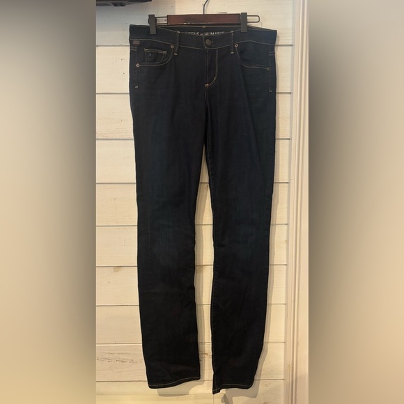 Citizens of Humanity Ava Low Rise Straight Leg Jeans Dark blue Wash Size 29 - Picture 12 of 15